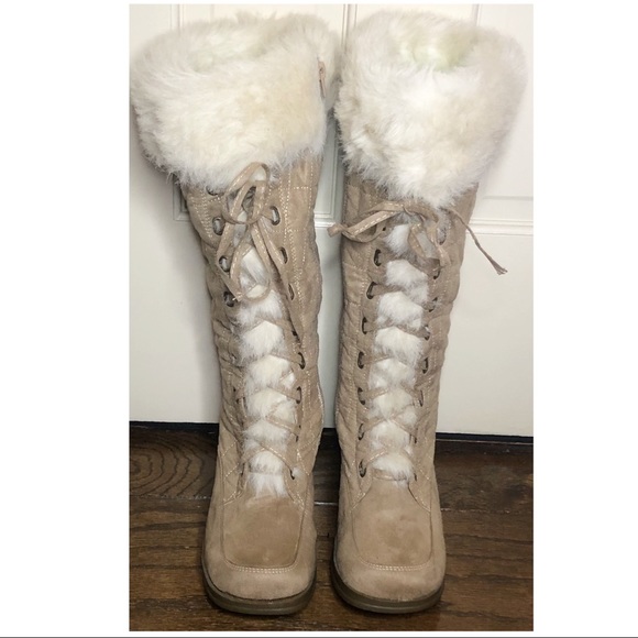 Canyon River Blues Shoes - Canon River Blues Tall Faux Fur Faux Suede Boots